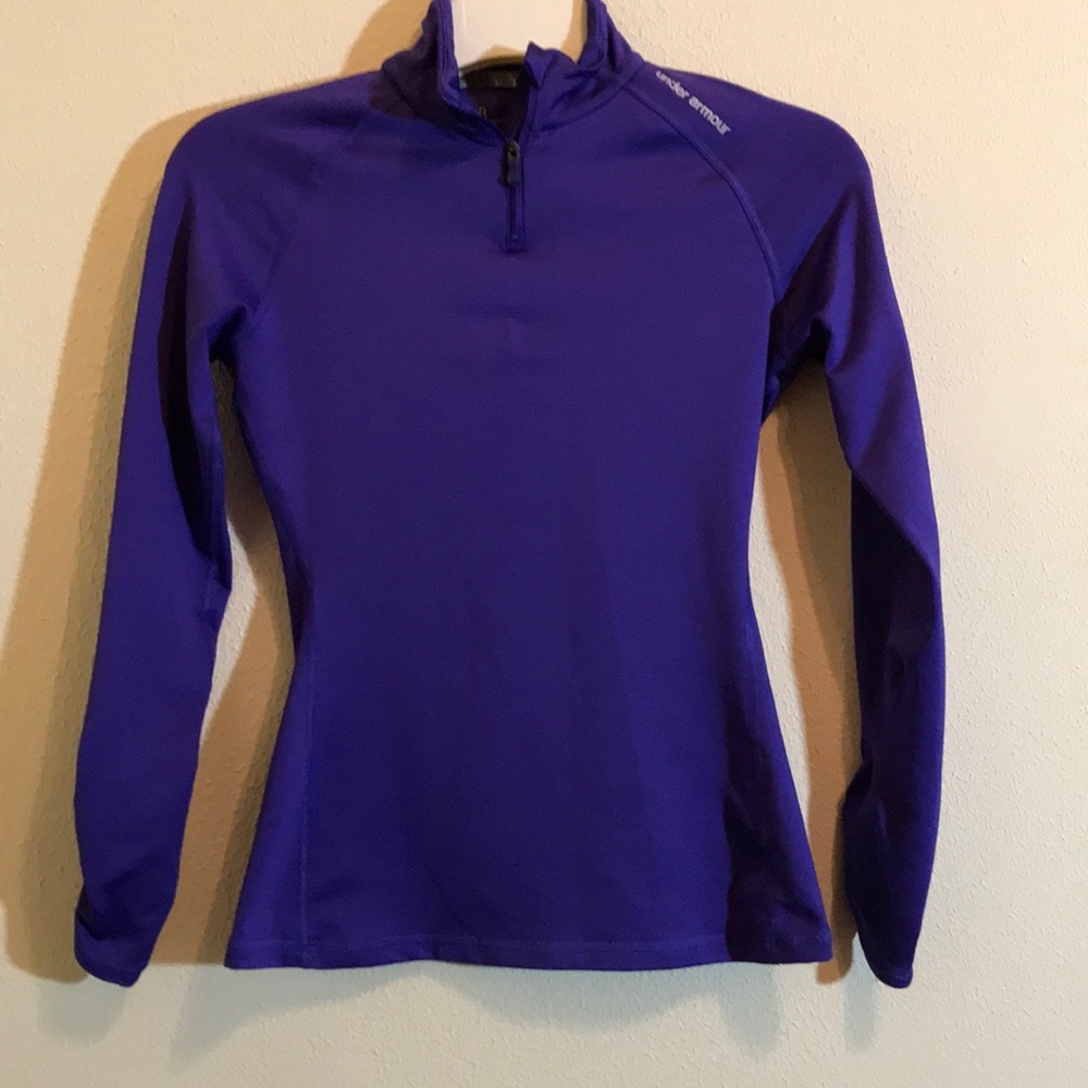 Under Armour Women's Purple Quarter-Zip Long Sleeve Cold Gear